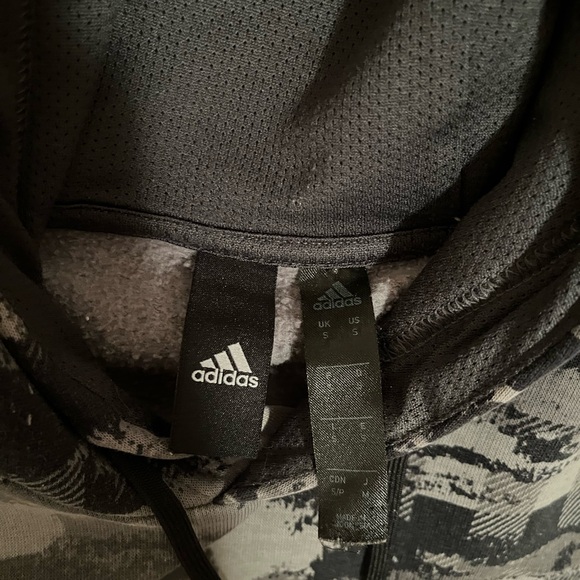 Adidas - Grey/Black Hoodie - Picture 2 of 4